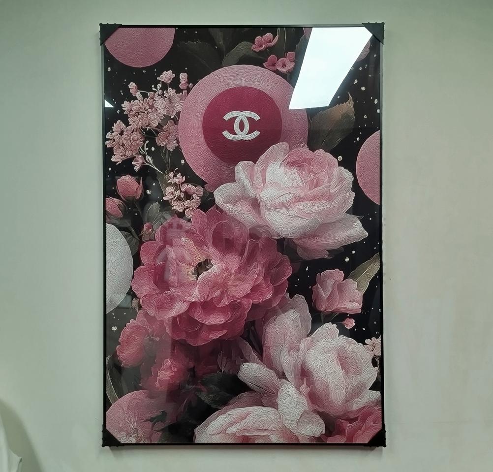 샤넬 꽃 그림 플라워 명품 아트 대형 그림액자 그림 액자 인테리어소품