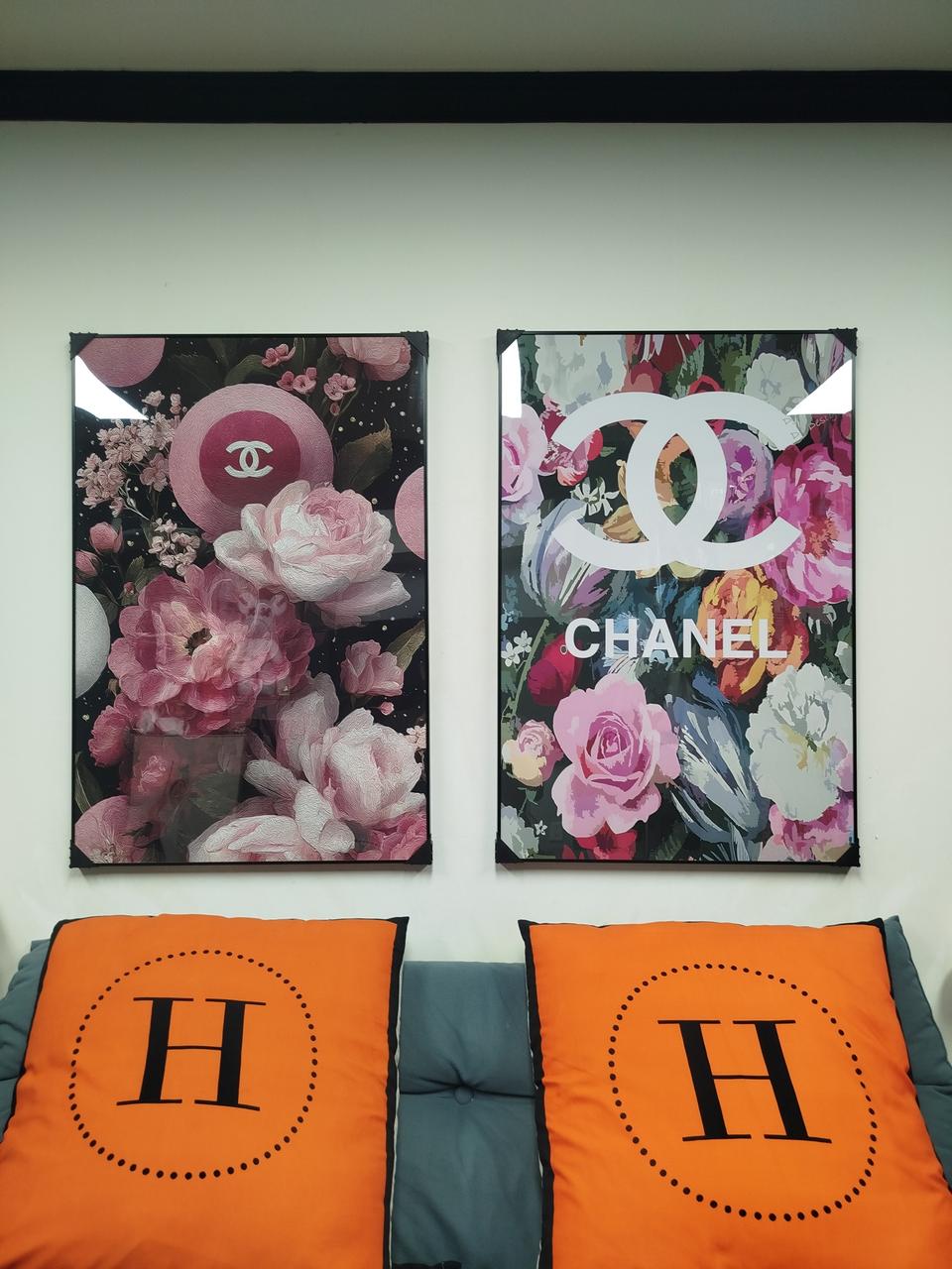 샤넬 꽃 인테리어 럭셔리 명품 대형 그림액자 그림 액자 인테리어소품