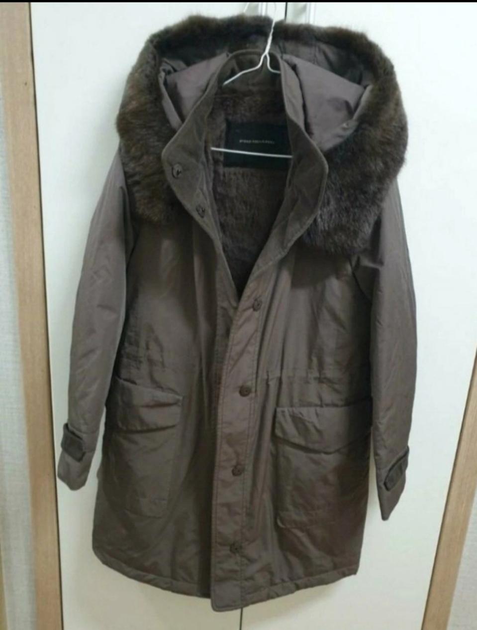 쁘렝땅 여성 토끼털코트 정품 55사이즈