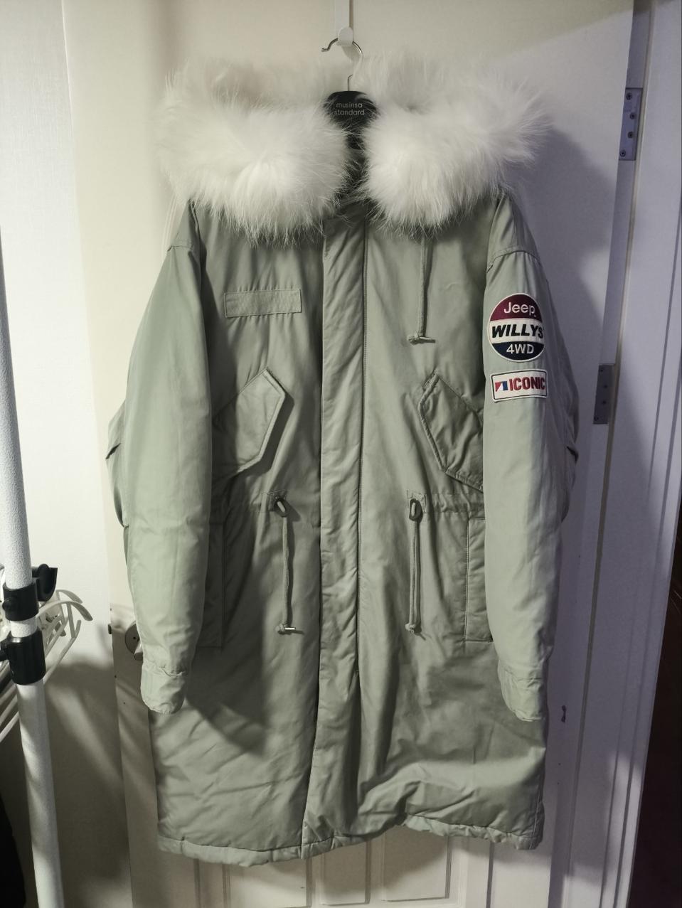 100 지프 폴라베어 야상 다운 패딩 점퍼