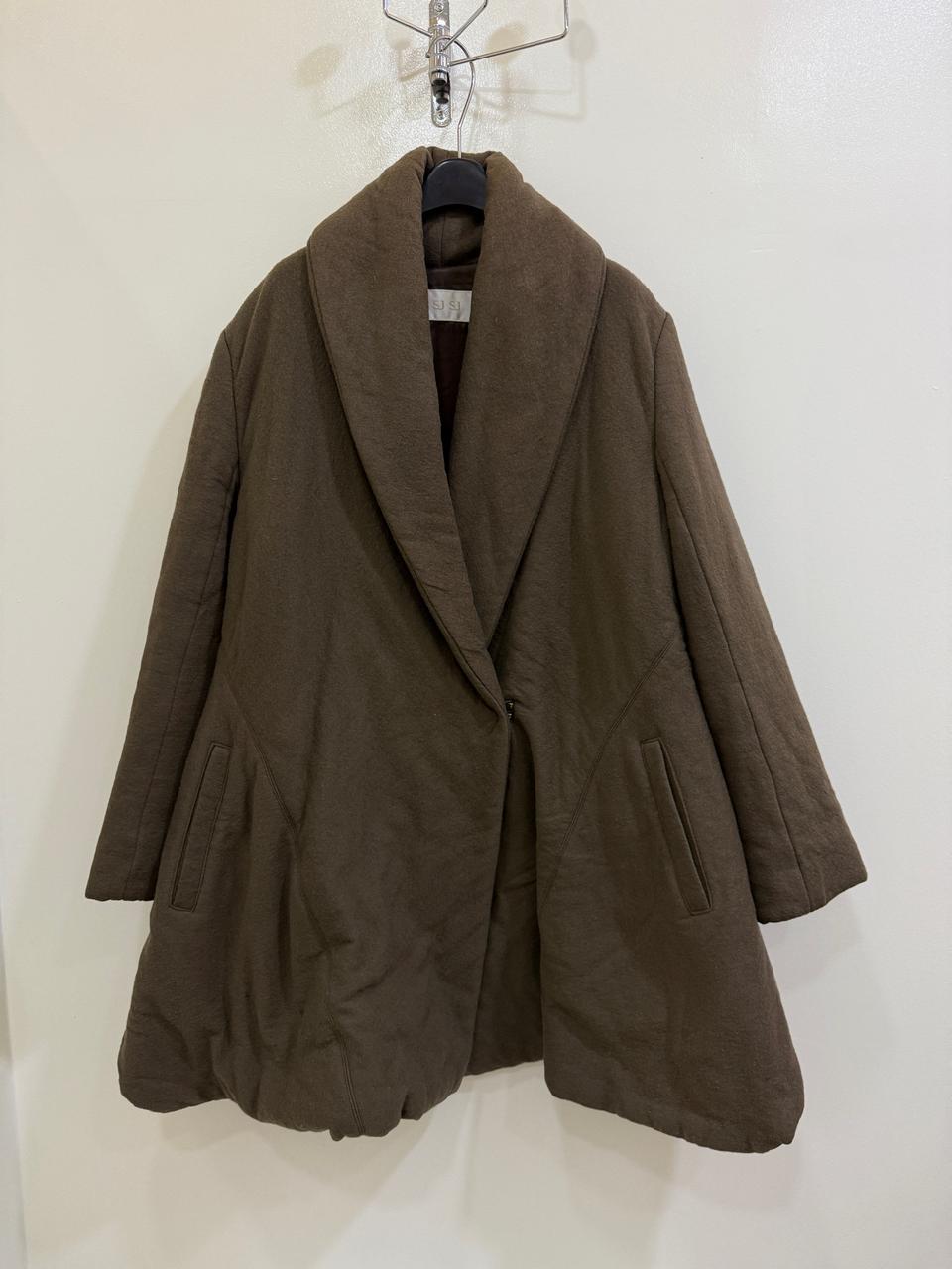 한섬 sjsj 브라운 패딩 코트 정품