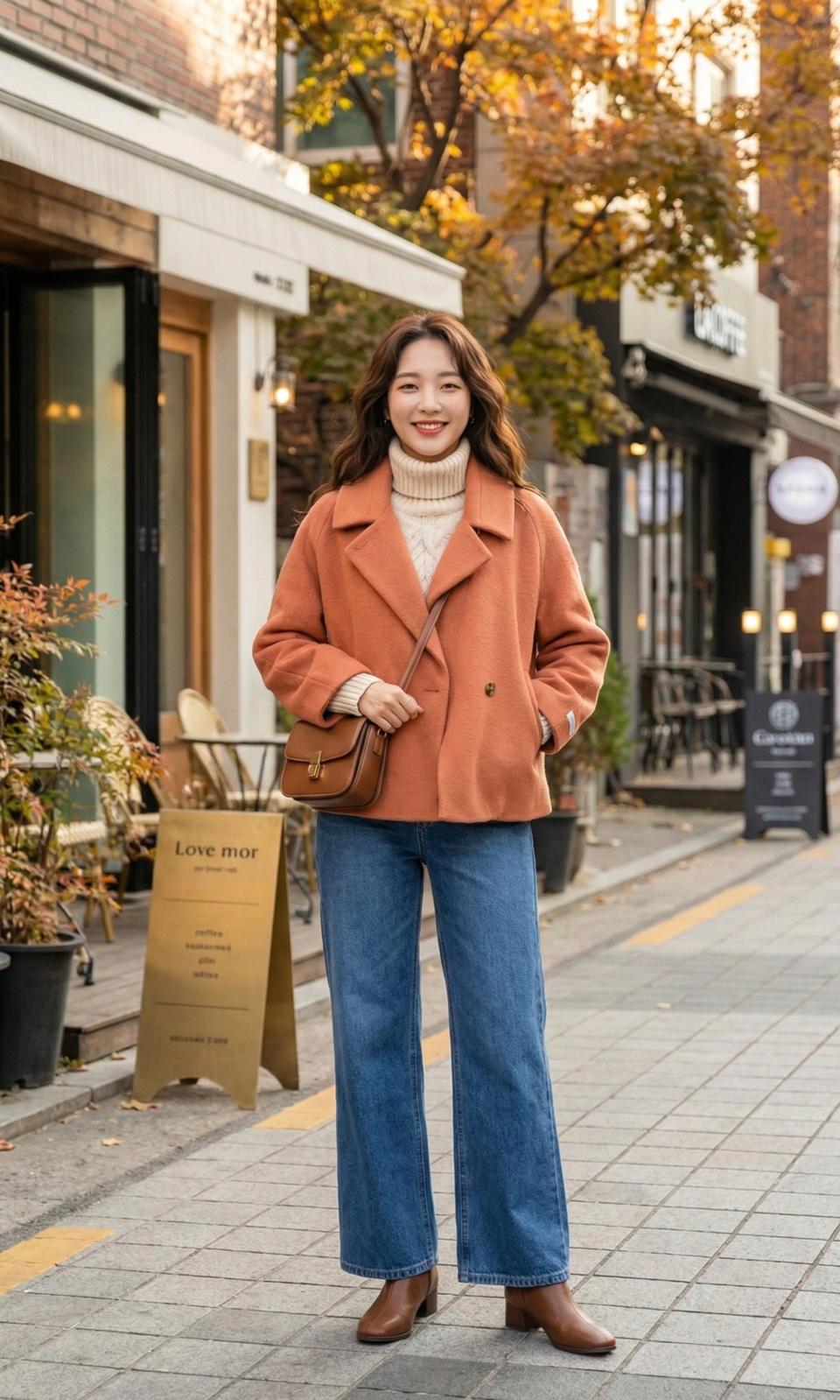 더아이잗(TheIzzat) 코랄 오버핏 캐시미어 숏코트_55