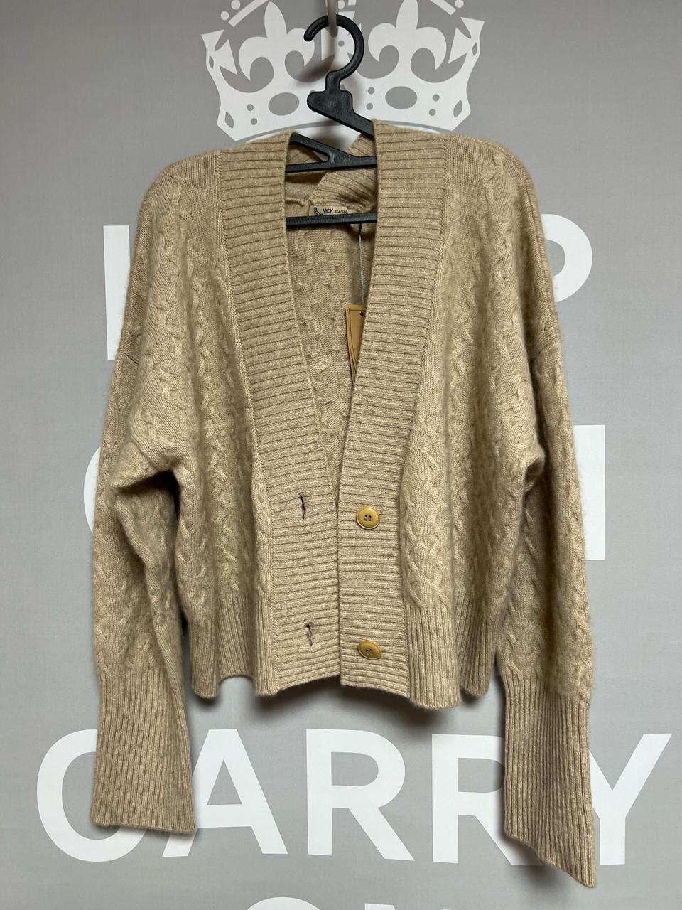 MCK 캐시미어 꽈배기 가디건(정가₩398000원)