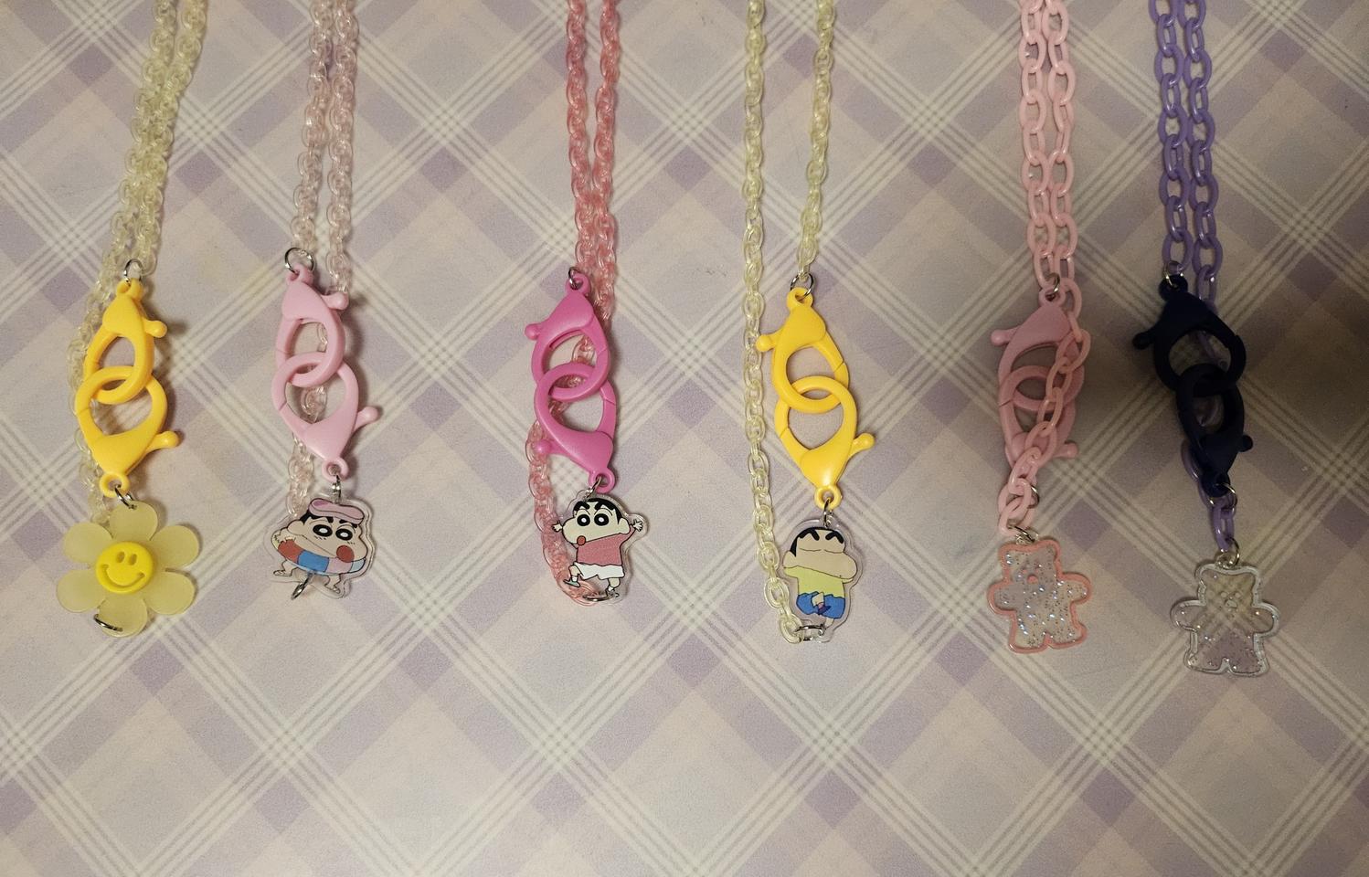 짱구/티니핑/포켓몬스터 마스크 스트랩 목걸이 마스크줄 답례품