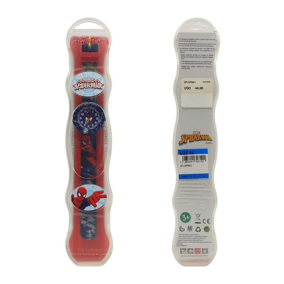 [미사용] 플릭플락 FLIKFLAK 마블 얼티메이트 스파이더맨 와치 시계
