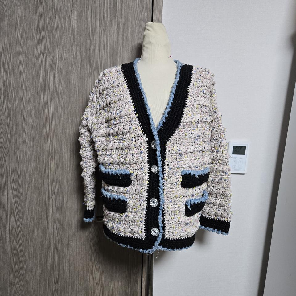 미카엘라 부거 손뜨개 캐시미어혼용 니트 카디건