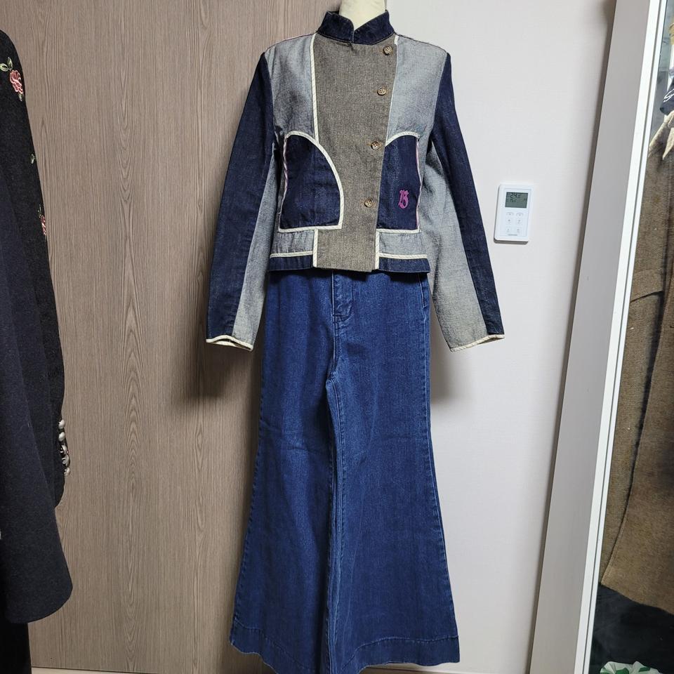 버버리 정품 매장판 데님 패치워크 자켓