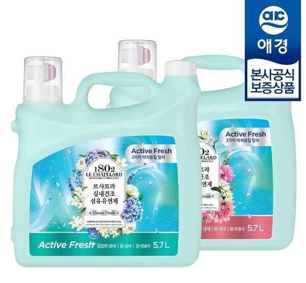 르샤트라 실내건조 섬유유연제 5.7L 오션프레시/샤이닝블룸