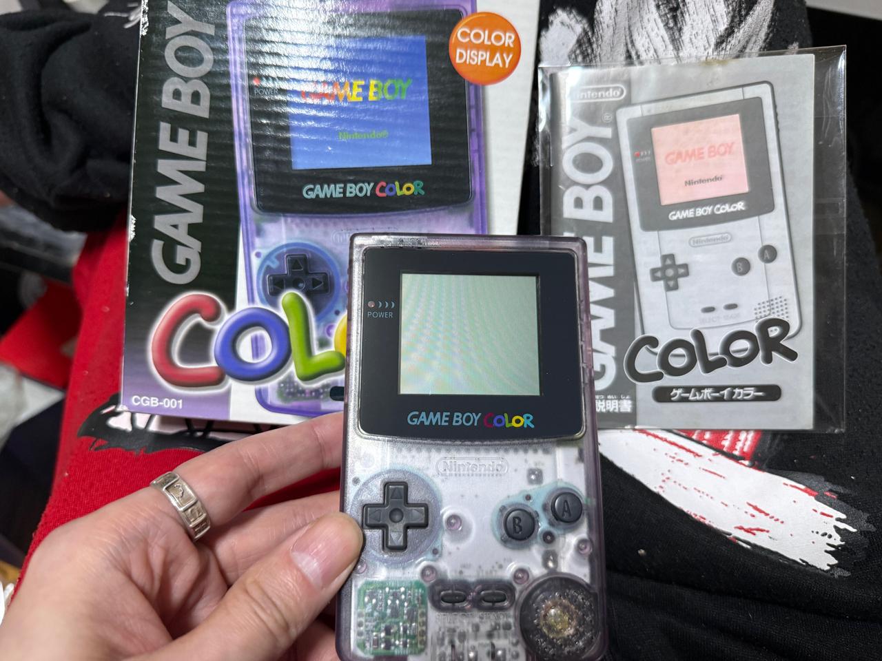 닌텐도 게임보이 컬러_순정_클리어 퍼플_일본판