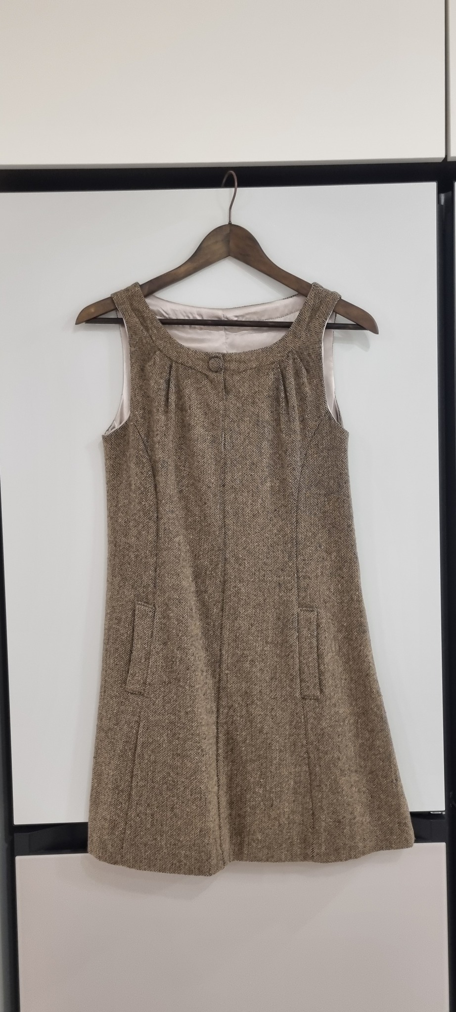 브라운 울 원피스/55