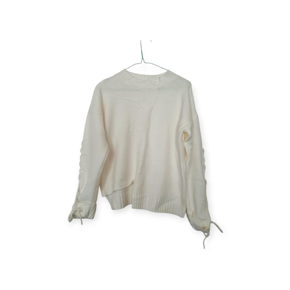 [미착용] 소매 레이스업 포인트 니트