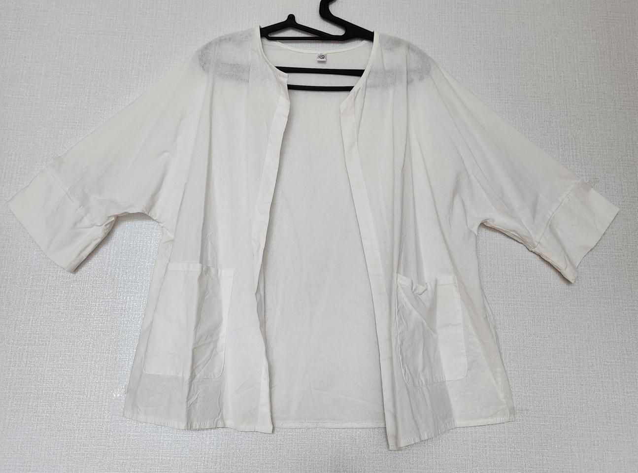 (새상품) 의류 여성 자켓 가디건 화이트 프리사이즈