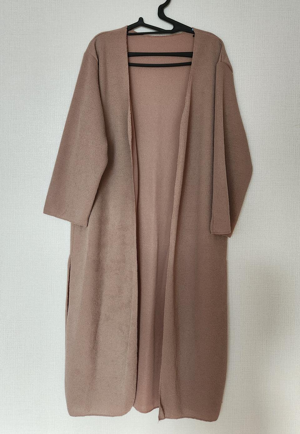 의류 여성 자켓 가디건 베이지 프리사이즈