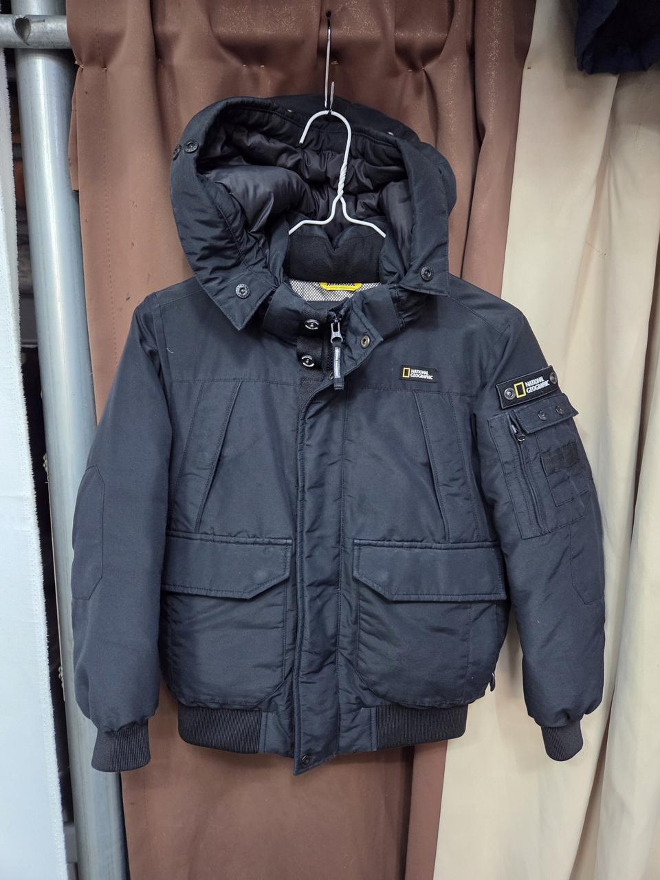 유아 내셔널지오그래픽 블랙패딩130