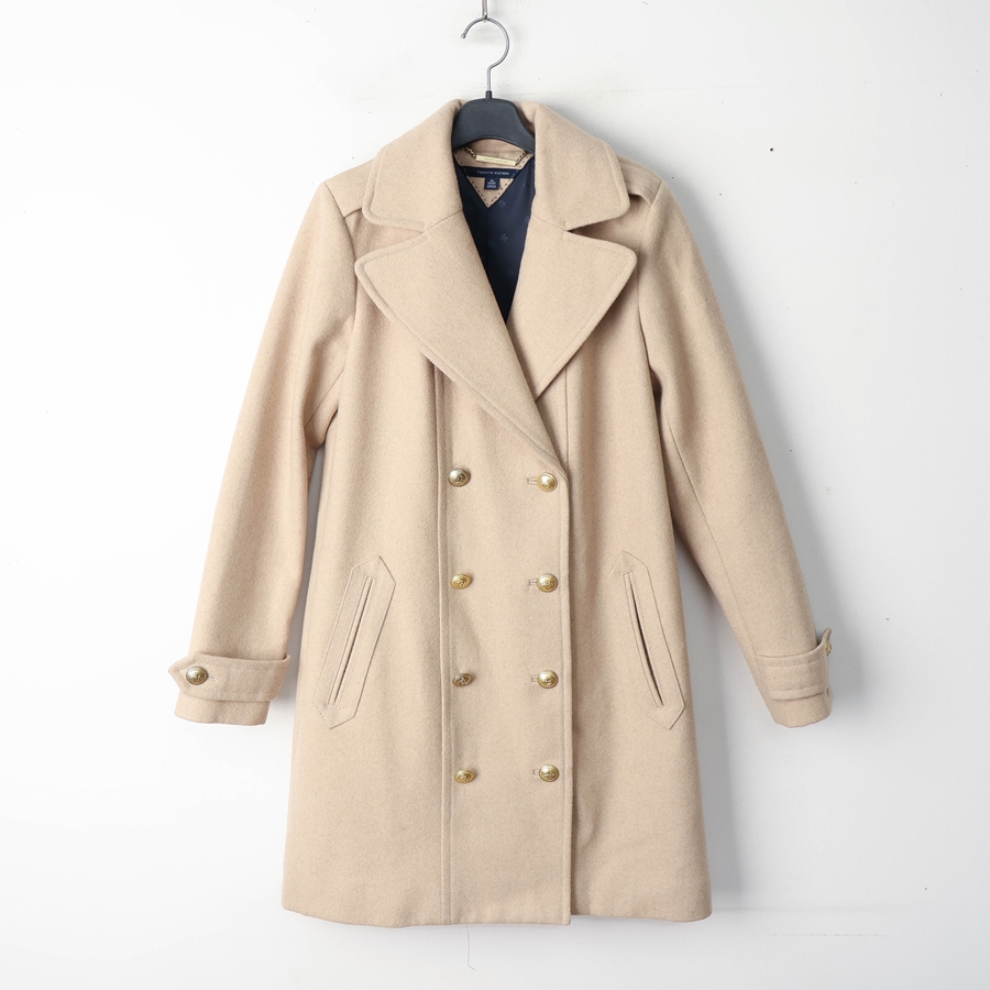 44/타미힐피거 더블 코트