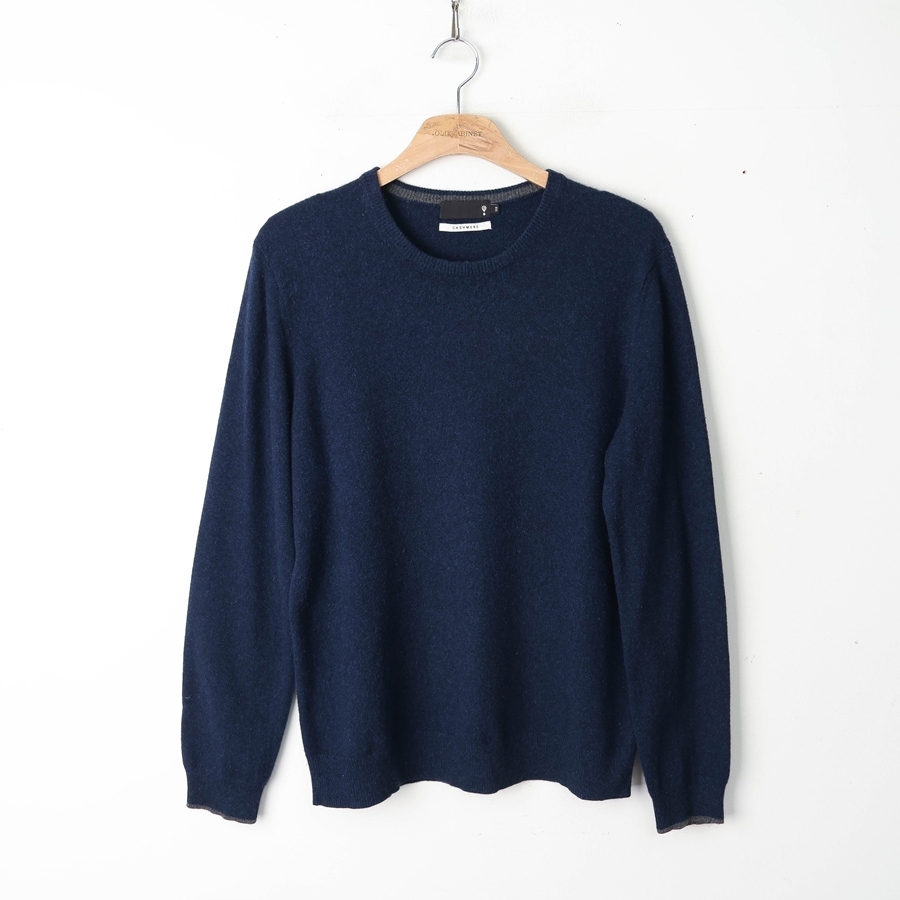 105/캐시미어100 라운드넥 니트