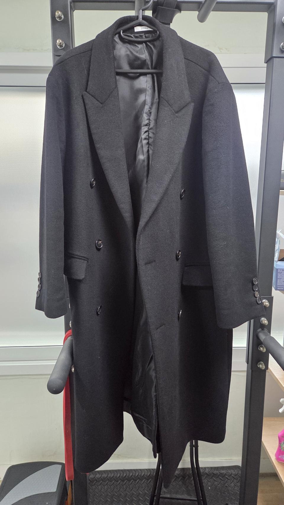 지오지아 검정 코트 105