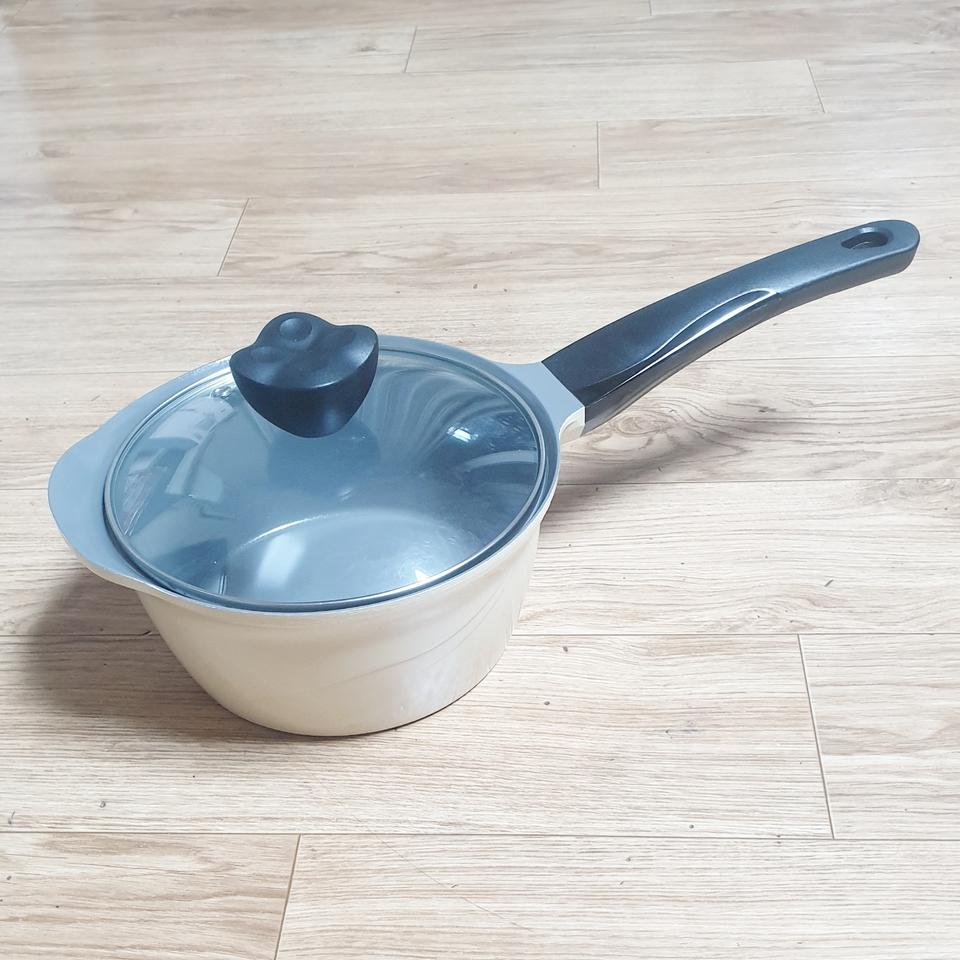 미사용 라체나 인덕션 세라믹 펀수 냄비 16cm 주방 용품 조리 도구