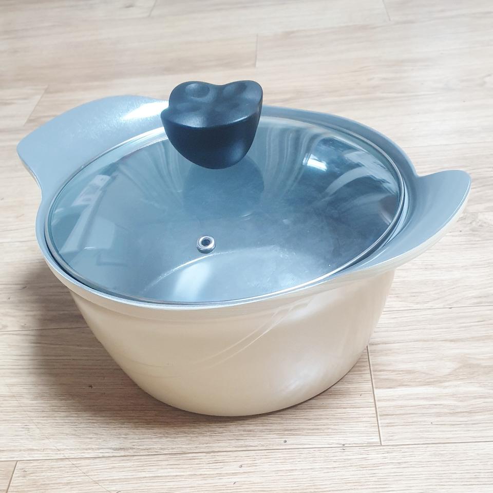 미사용 라체나 인덕션 세라믹 양수 냄비 18cm