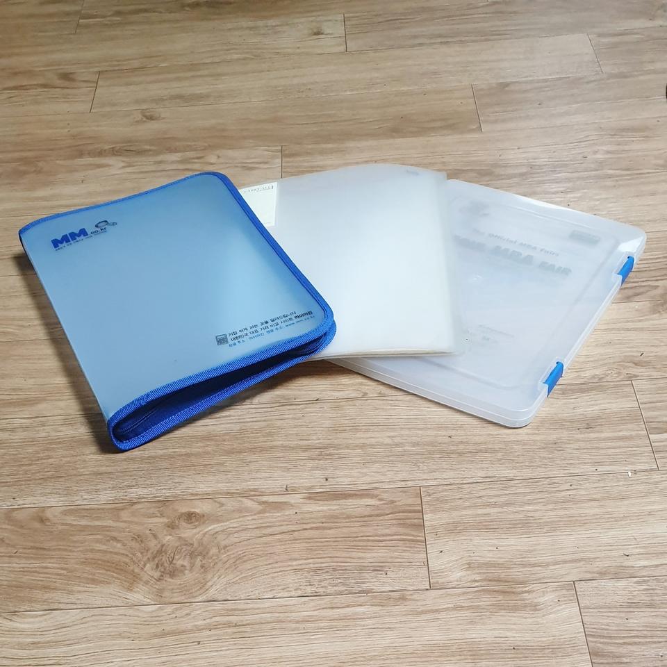 A4 지퍼형 파일 케이스 클리어 화일 10개 / 서류 보관 용지