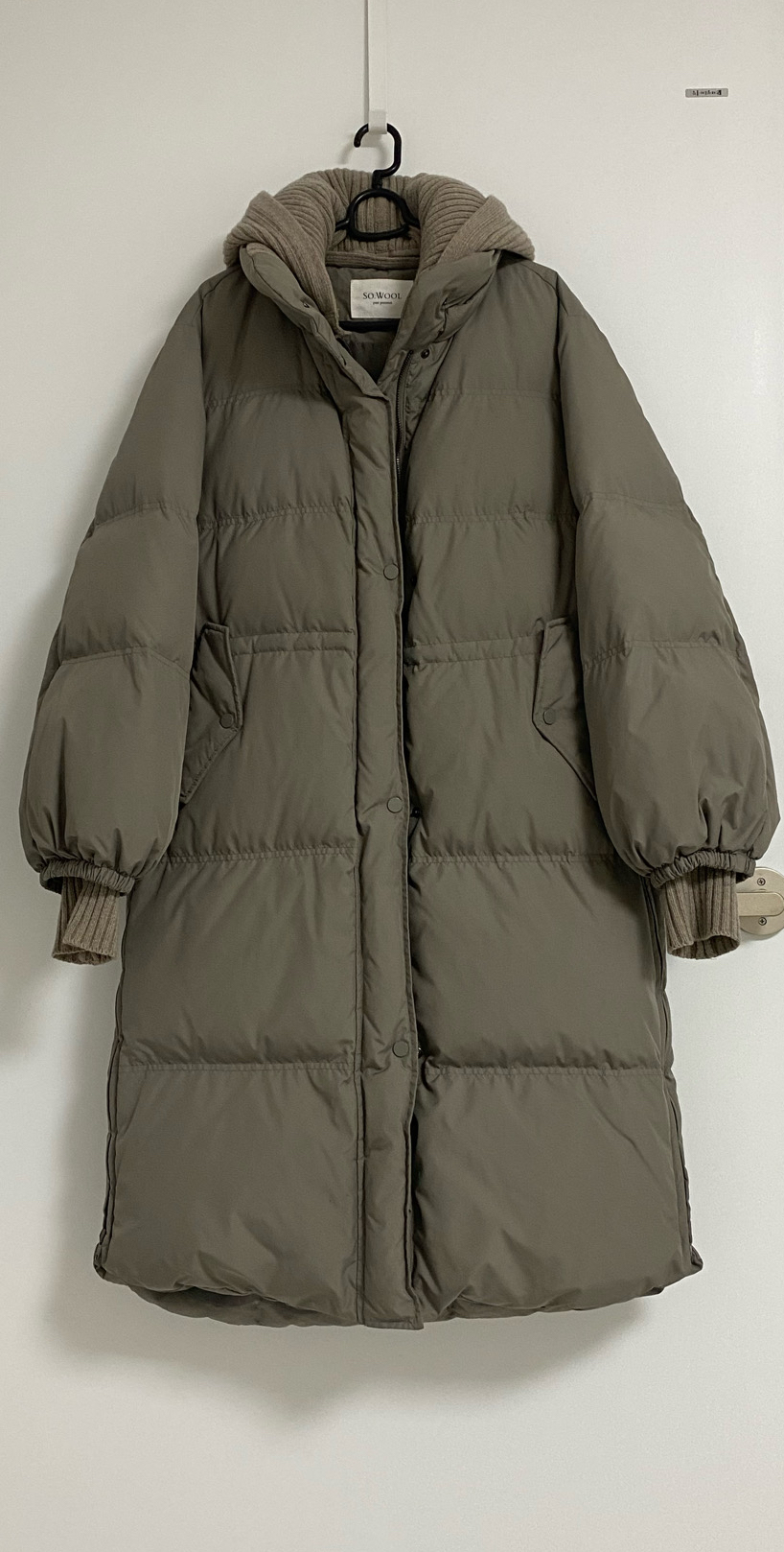 쏘울 구스 롱패딩