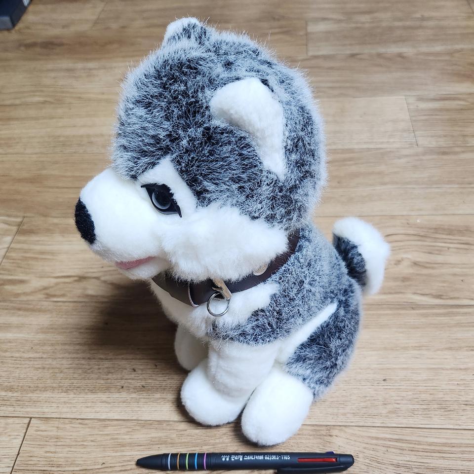 시베리안 허스키 강아지 인형 아동 유아 장난감