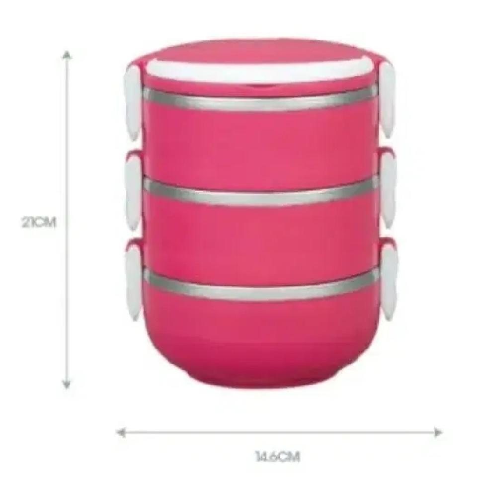 새상품 이태리 라이카 빈센티노 런치박스 3단 도시락 변도 찬합