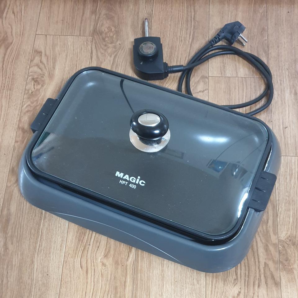 매직 HPT-400 가정용 전기 그릴 / 후라이팬 주방 캠핑 후라이 냄비