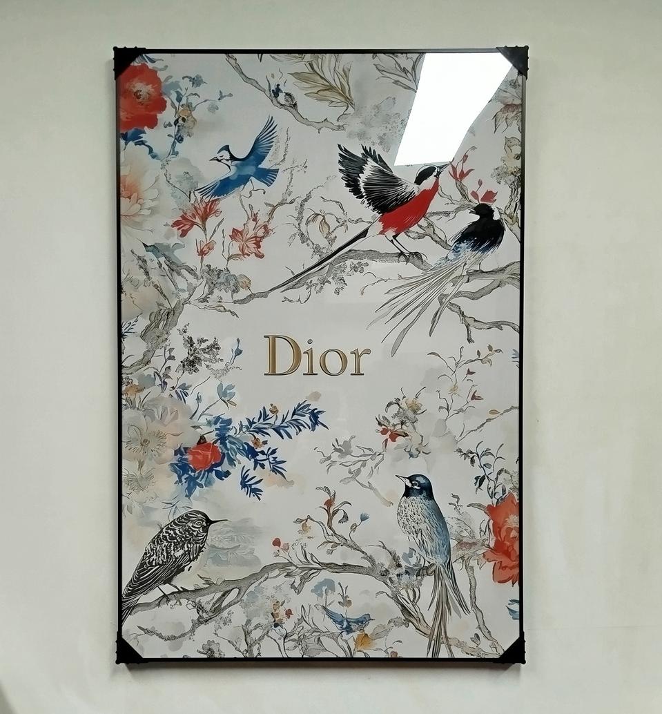 디올그림 새그림 동물그림 디올가방 대형 그림액자 그림 액자 인테리어소품