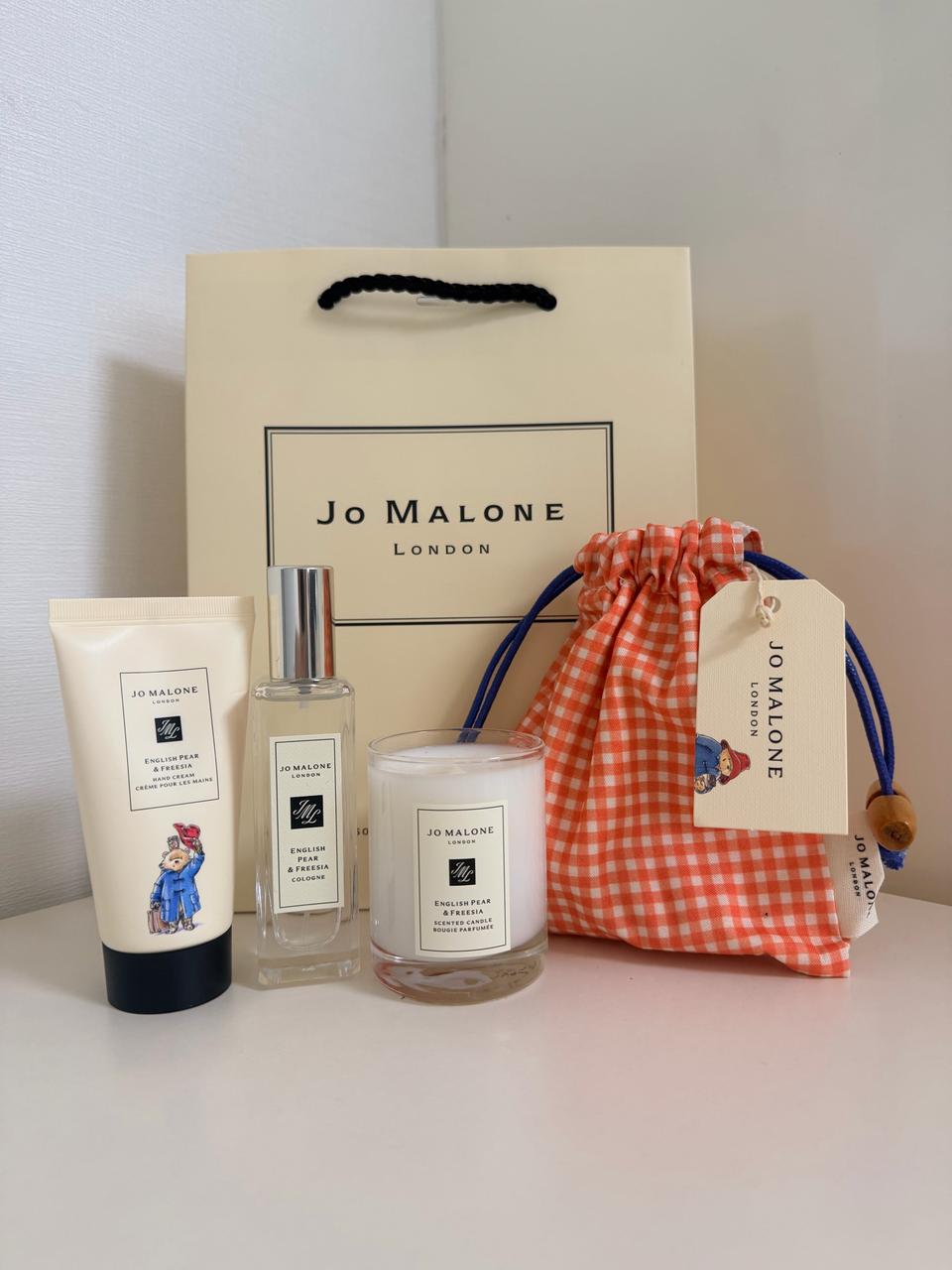 조말론 4종 세트 향수 캔들 핸드크림 양면파우치