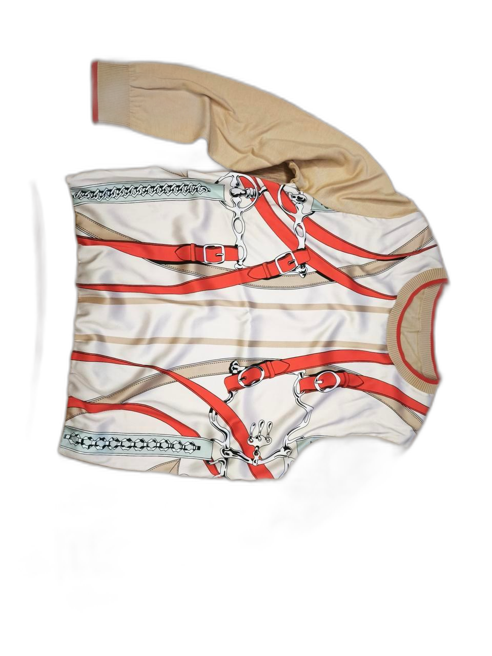 Max Cartizio 실크 &니트 블라우스