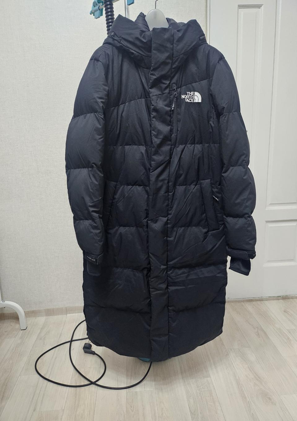 (90~95)S☆우주매물☆노스페이스 화이트라벨익스플로링[블랙]덕다운롱패딩