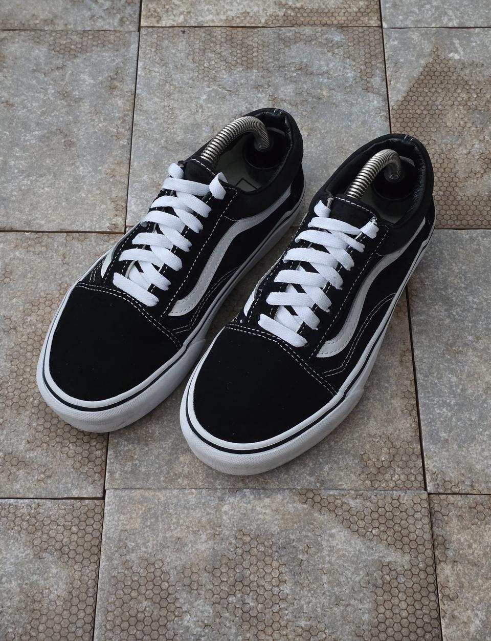 (230)반스 올드스쿨 플랫폼 검흰 스니커즈 운동화