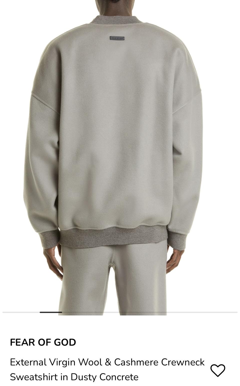 [110] 피어오브갓 이터널 캐시미어 니트 맨투맨