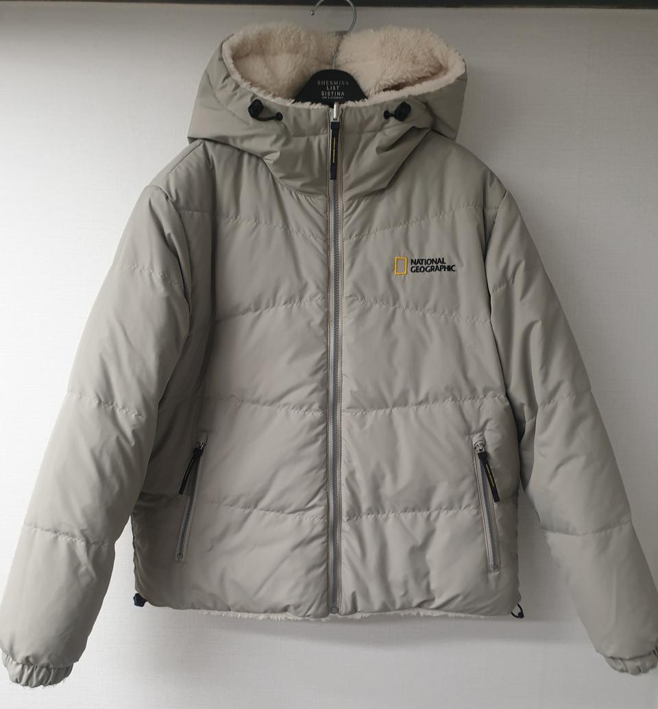 내셔널지오그래픽 리버서블 후드 패딩(택포)