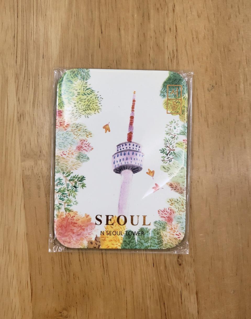 연말할인>새상품]서울기념품 남산타워 페이퍼마그넷