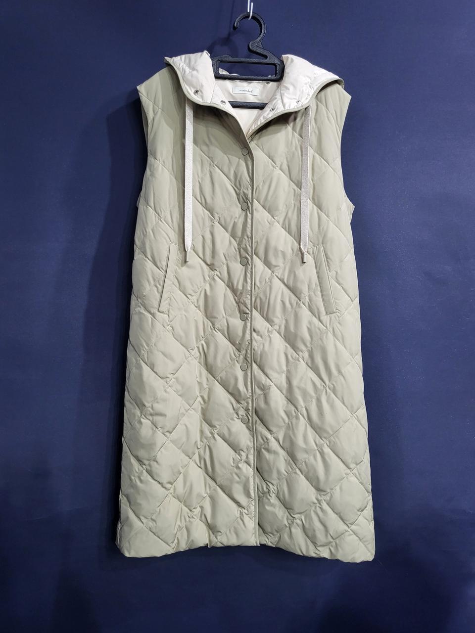 나인콥 덕다운 후드 롱패딩