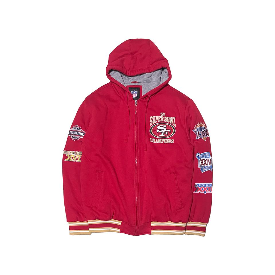 NFL 샌프란시스코 49ers 파워포워드 후드집업 점퍼