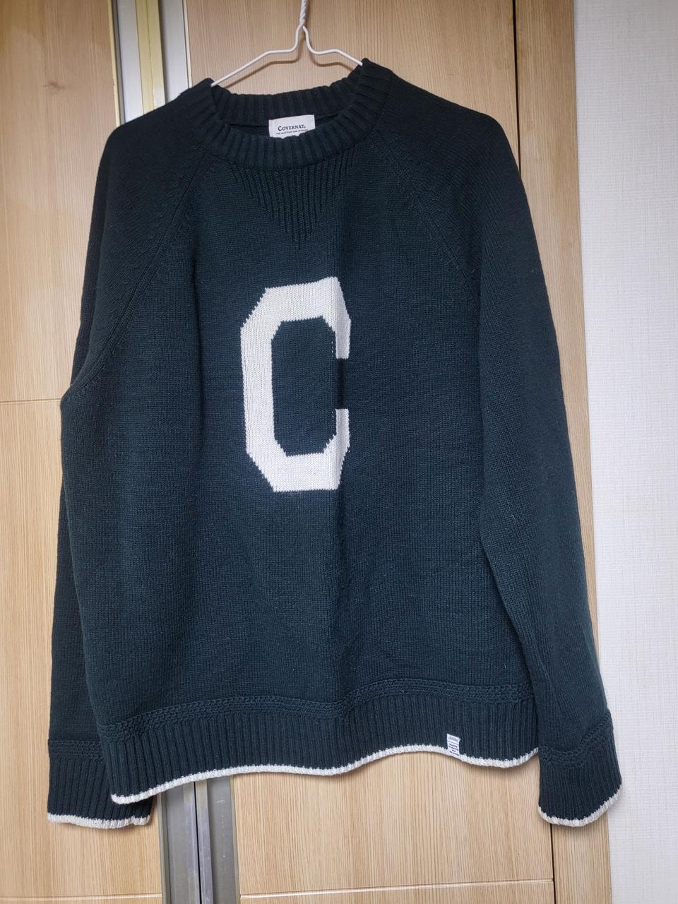 (100)(L) 커버낫 C 로고 니트