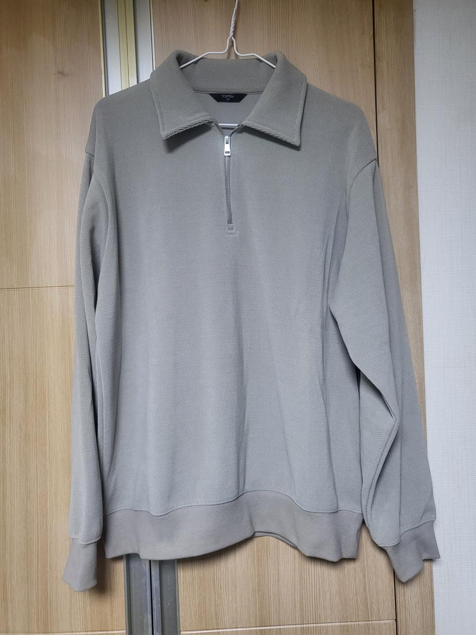 (100)(L) 탑텐 하프 카라집업 맨투맨