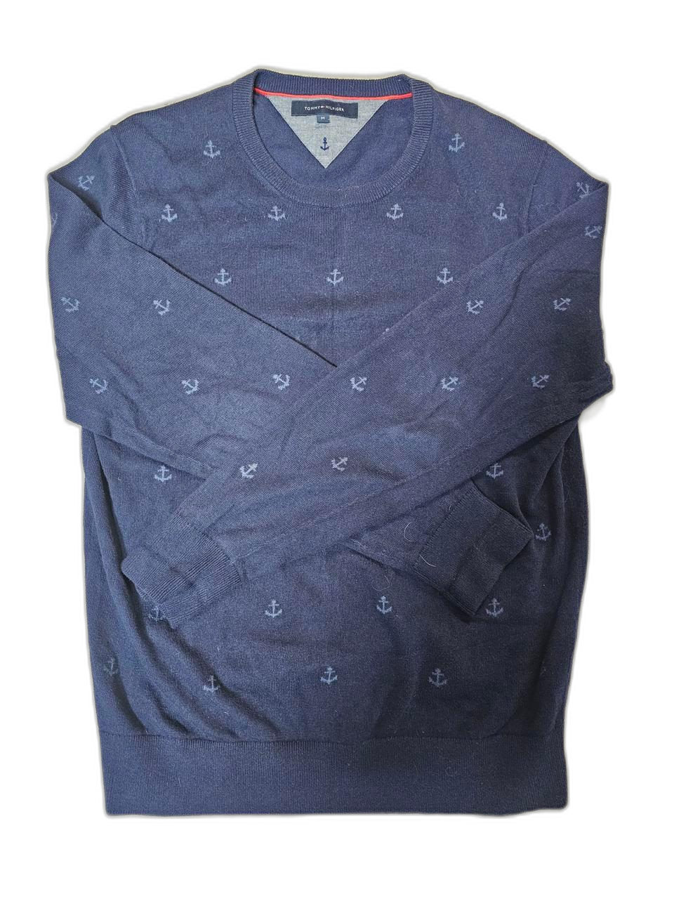 타미힐피거 닻 패턴 니트 M
