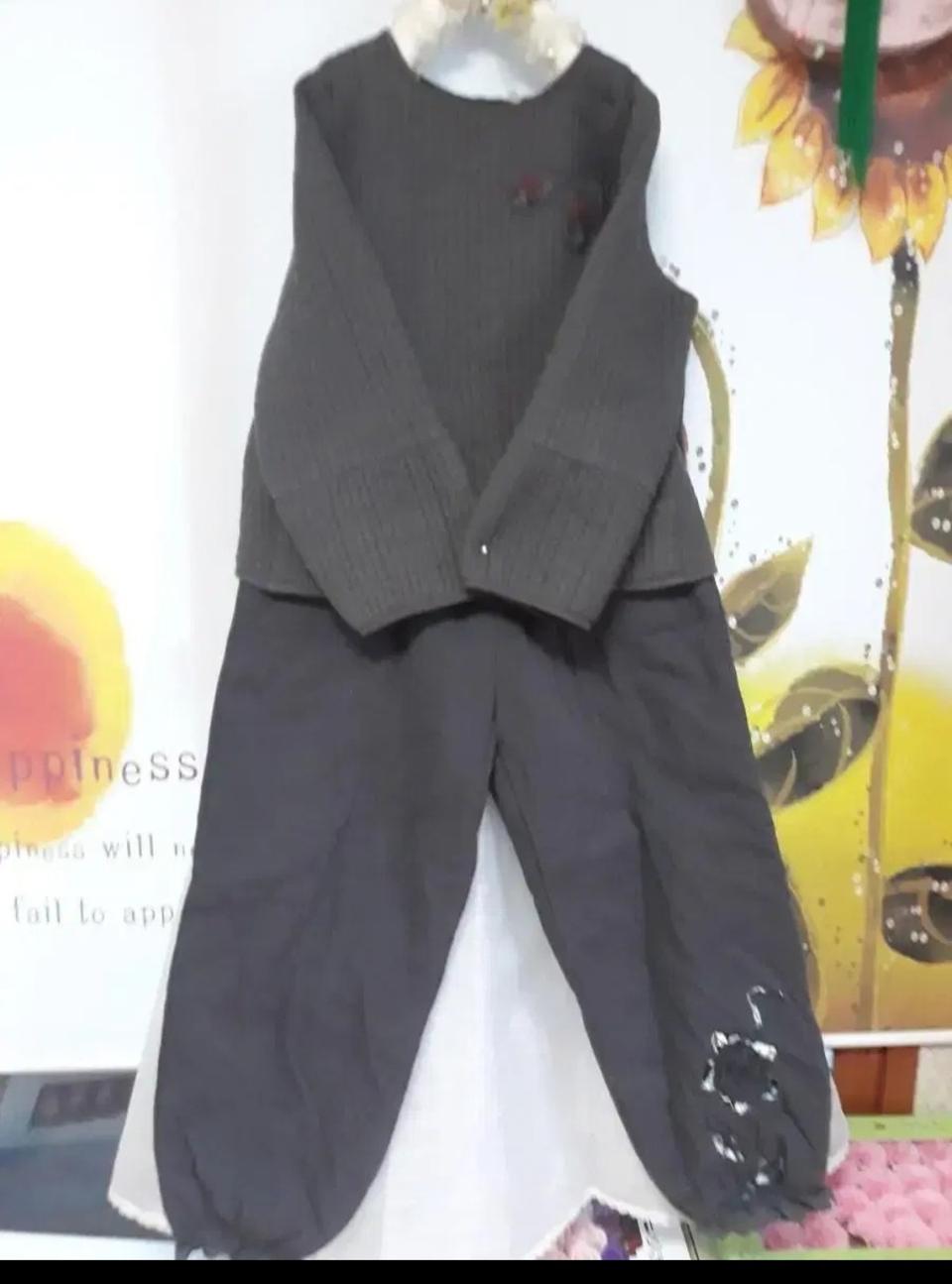 인사동풍 누빔 항아리핏 티셔츠 +바지