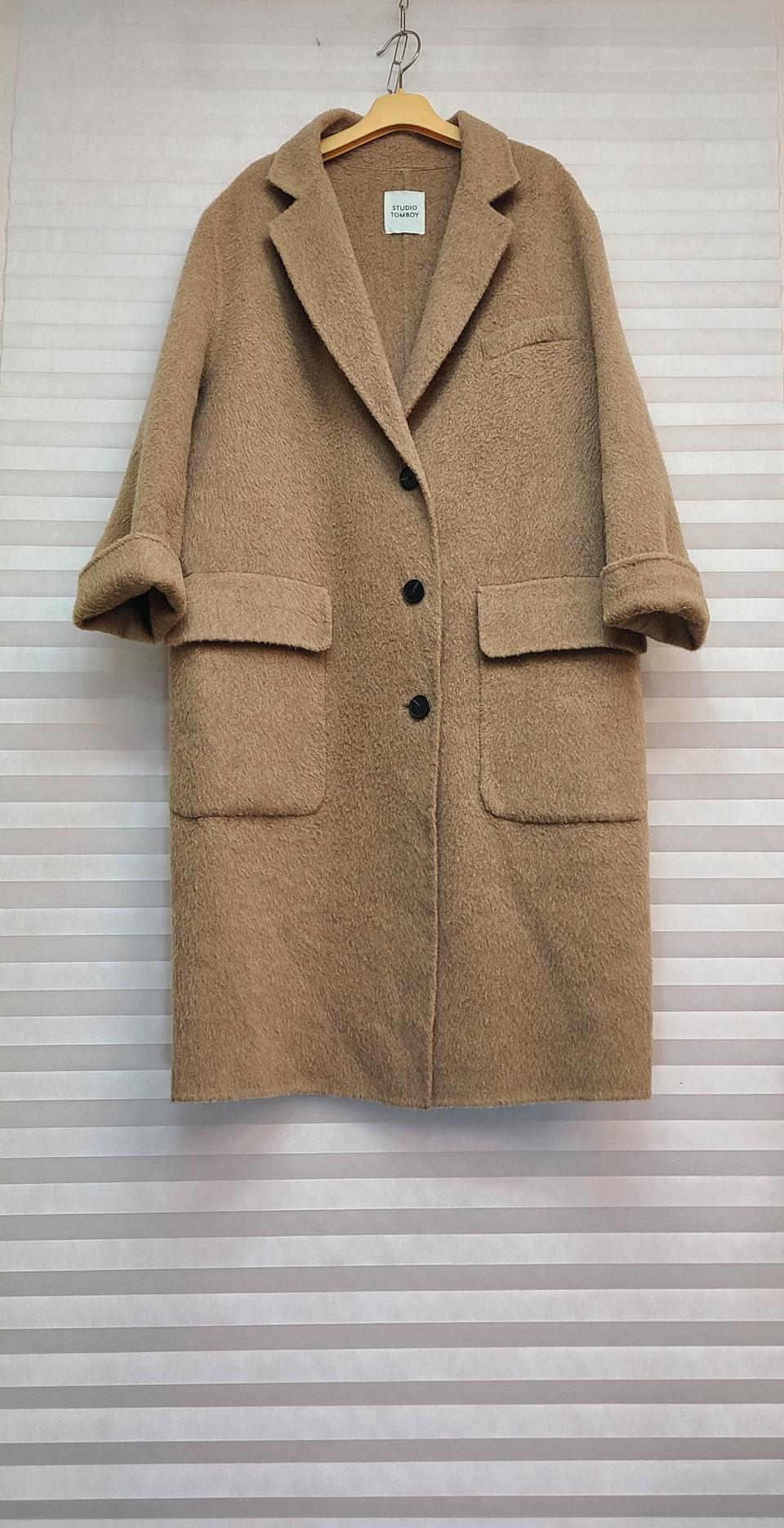 톰보이> 알파카 핸드메이드 롱코트 (529천원)