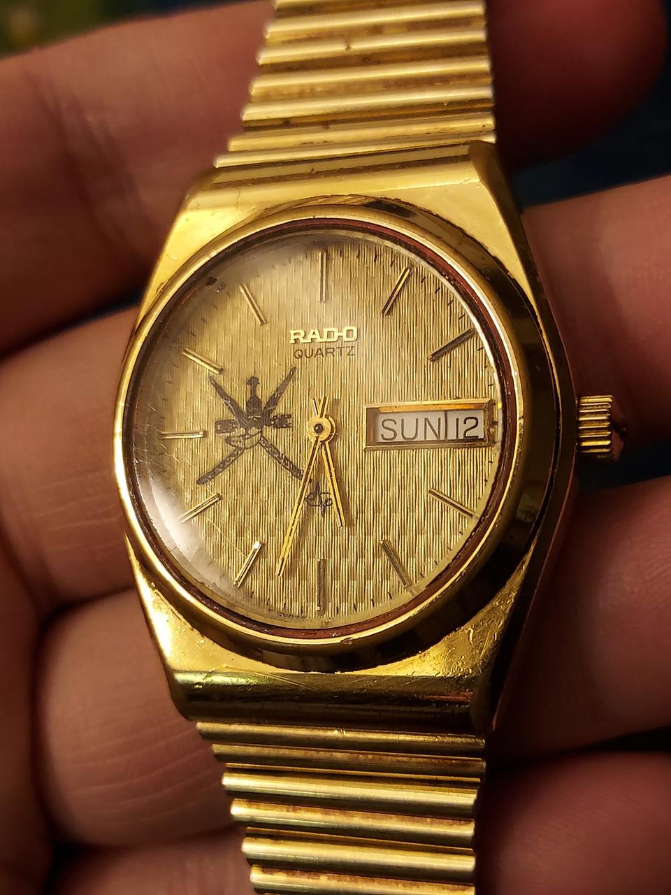 라도 RADO khanjar 칸자르 다이얼 빈티지 쿼츠 시계