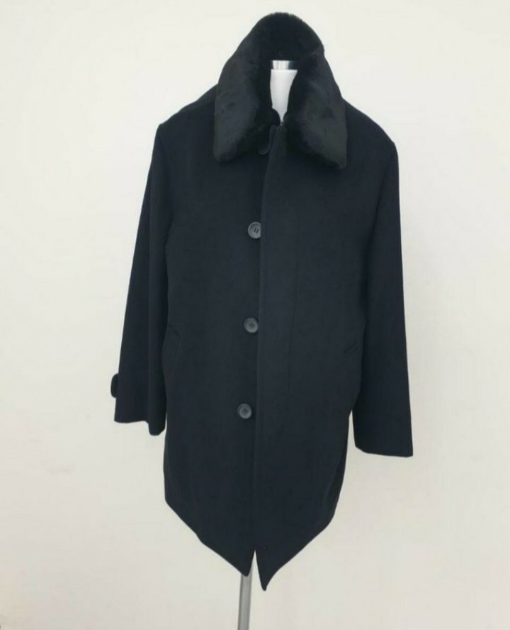 벨루모 남성 블랙 울코트 정품(새거)사이즈 95