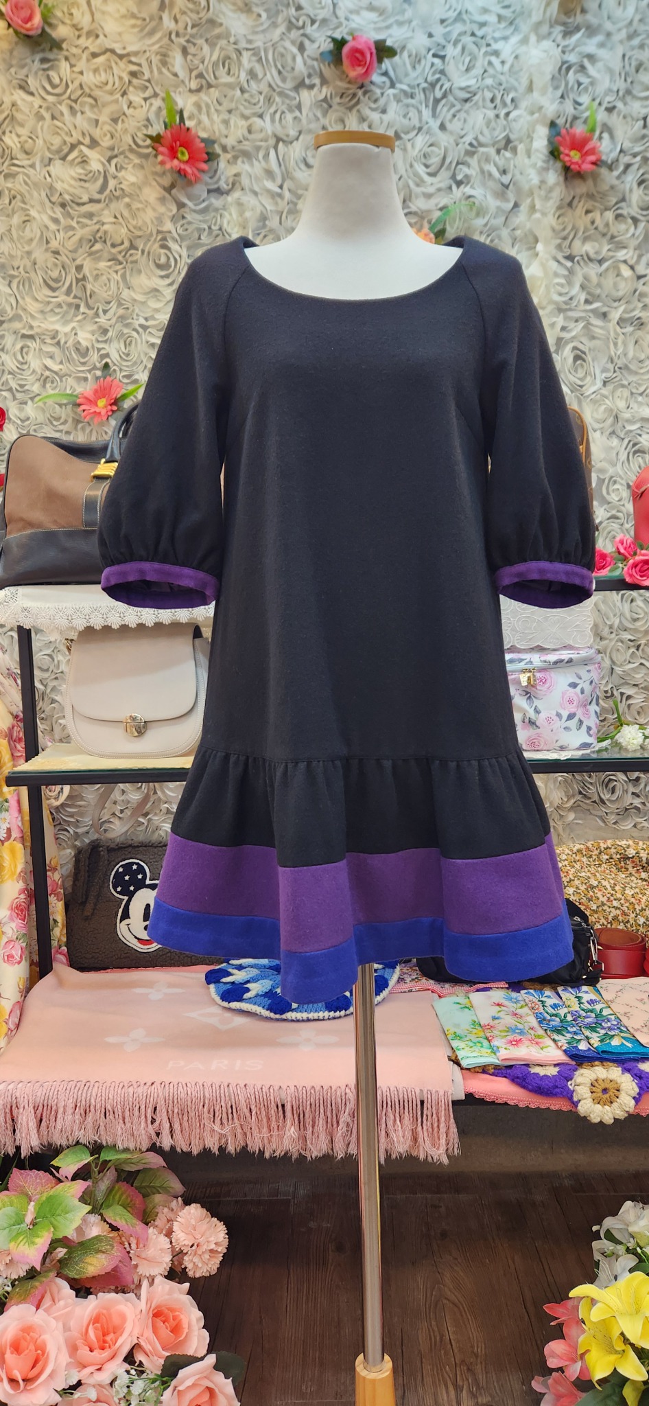 DOLLY GIRL ANNA SUI 안나수이 모직 미니원피스 (55)