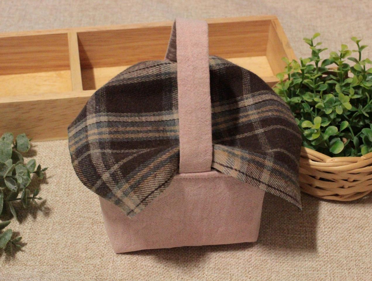핸드메이드 미니 패브릭 바구니