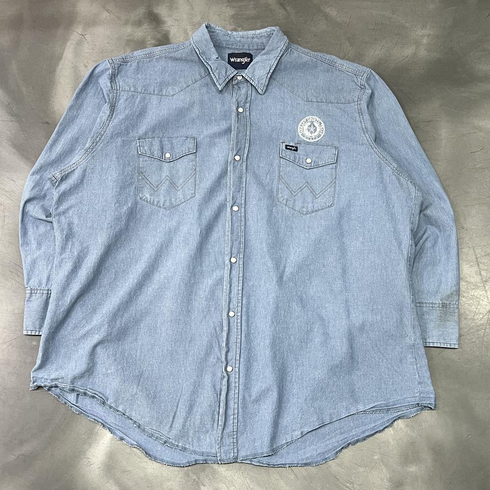 랭글러 자수 웨스턴 데님 셔츠 y14647