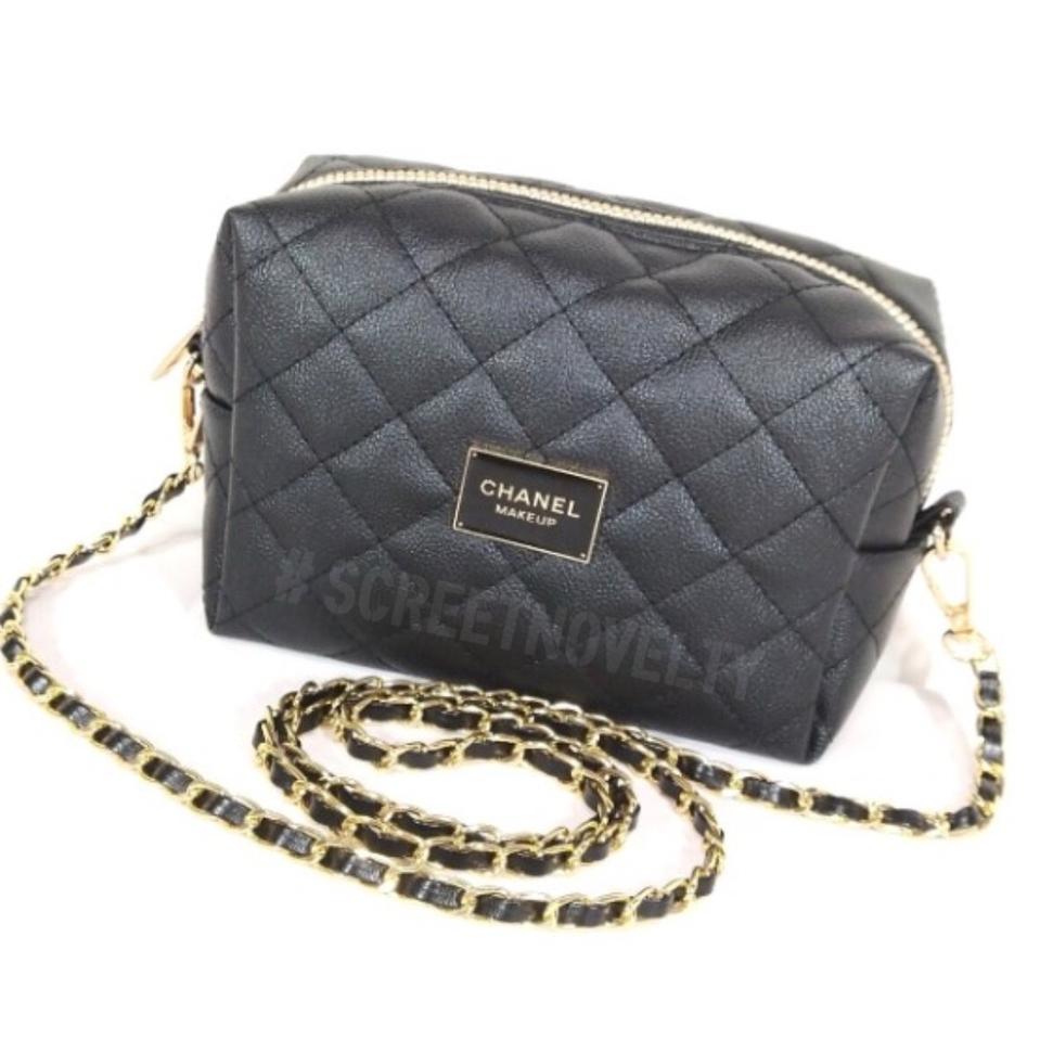 샤넬 메이크업 파우치 퀄팅 체인백
