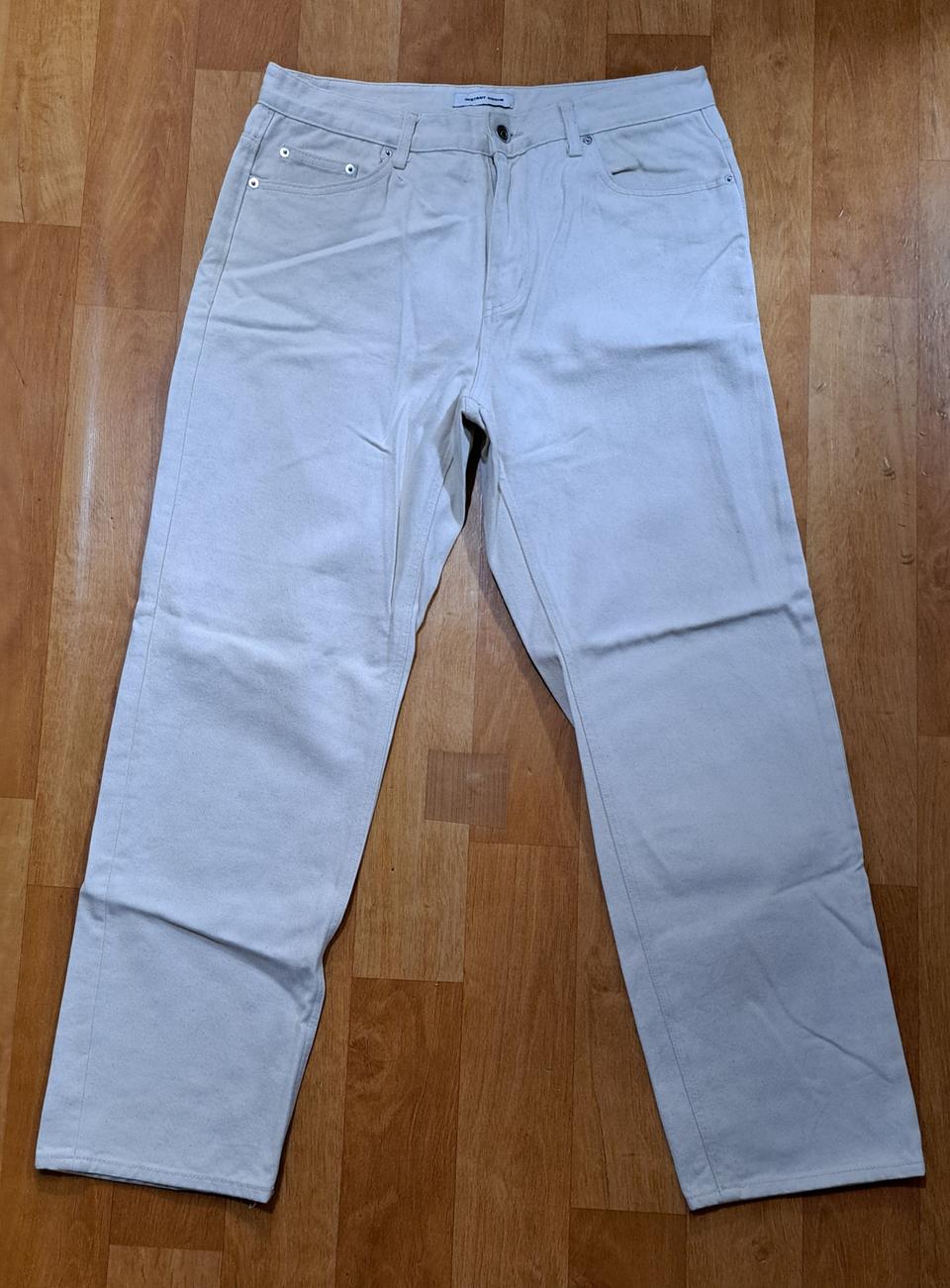 (무료배송)인스턴트 데님 아이보리 청바지(32)